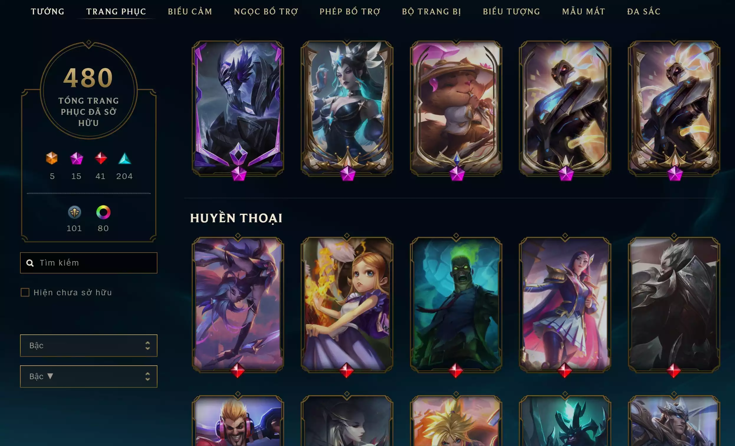 Ảnh 🔰 ACC VIP TFT - ĐẤU TRƯỜNG CHÂN LÝ 💎 10 PET TÍM 💎 2 SÀN TÍM 💎 15 PET TÍ NỊ THƯỜNG ✅  480 SKIN LOL