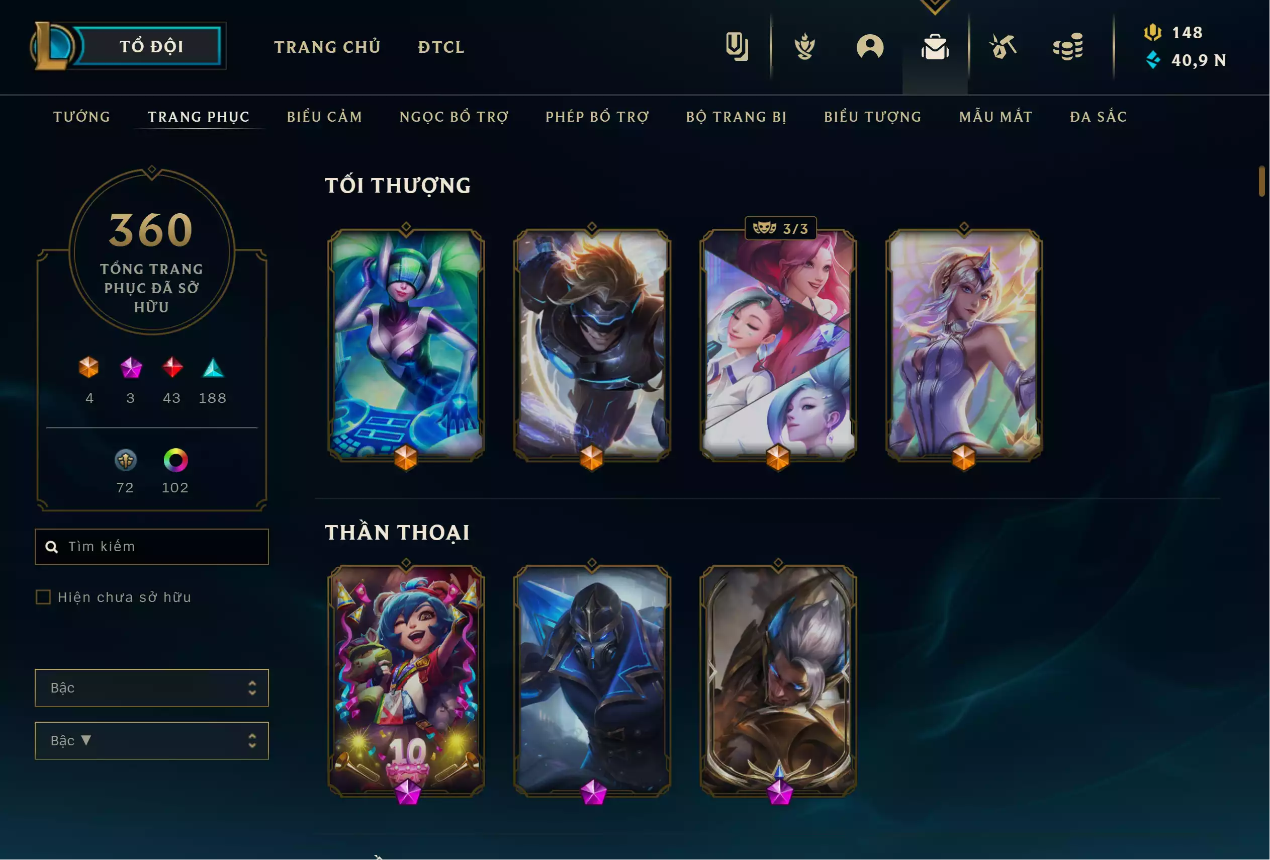 Ảnh 🔰 ACC VIP FULL PET TFT 85% - FULL SÀN 85% 💎 16 PET TÍM 💎 12 PET TÍ NỊ TÍM 💎 8 SÀN TÍM 🔰 360 SKIN (20%) FULL SKIN SHOP 🔰 FULL THÔNG TIN