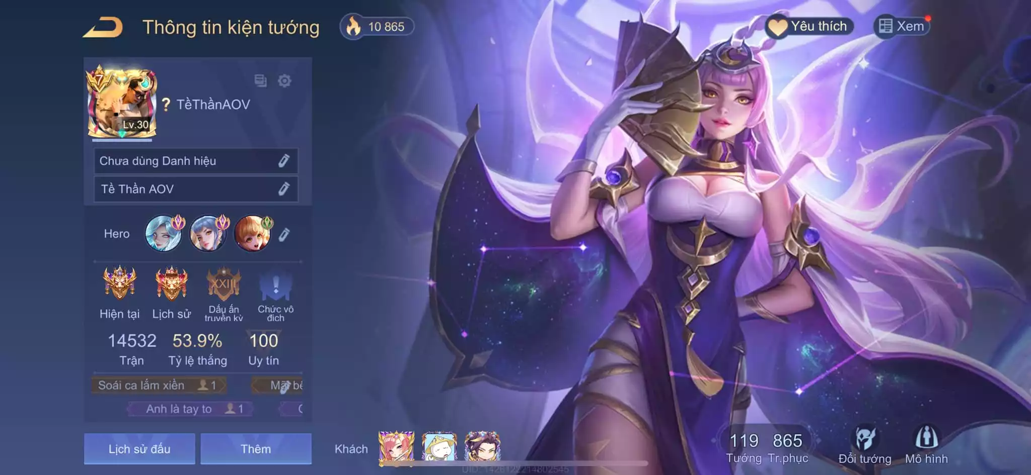 FULL SKIN, MÁC THÁCH ĐẤU, 18 ẤN, 2 CỤC TÍM, ĐỔI ĐƯỢC AVATAR, KHUNG HIẾM SSM 6, BẢO HÀNH ĐẦY ĐỦ