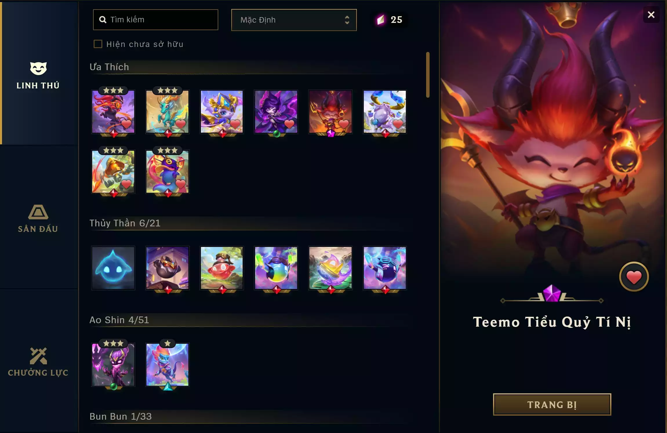 Ảnh 🔰 CẶP PET TÍM - SÀN TÍM [ TOP GAME ] ✅ TEEMO TIỂU QUỶ TÍ NỊ ✅ ĐẤU TRƯỜNG THẦN GIÁP 🍁 UNRANK🍁 CÓ THẺ ĐỔI TÊN INGAME